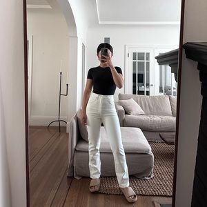 Agolde White 90's Pinch Waist Jeans